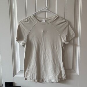 lululemon athletica Cream Short Sleeve Tee
